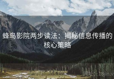 蜂鸟影院两步读法：揭秘信息传播的核心策略